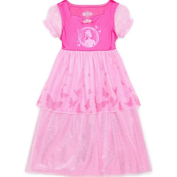 WICKED The Movie GLINDA Fantasy Gown Pink TODDLER GIRL SIZE 3T NEW - Picture 1 of 6
